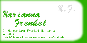 marianna frenkel business card